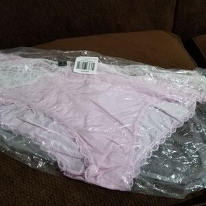 Torrid Light Pink Lace Trim Panties